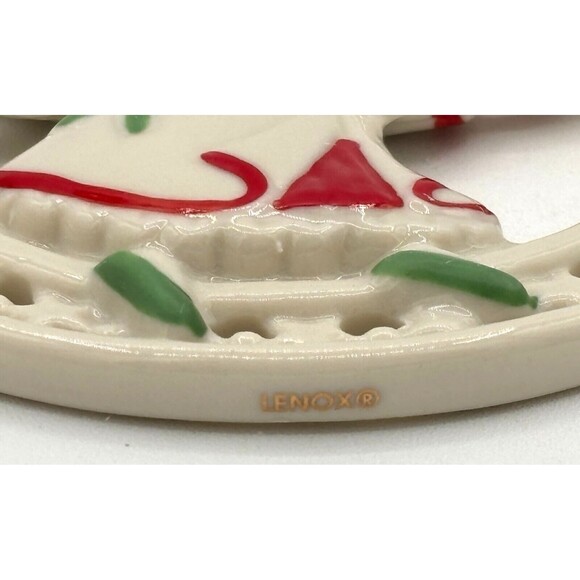 Lenox Pierced Figural Angel Christmas Ornament Bone China 24K‎ Gold Accent 3.5" - Picture 10 of 16